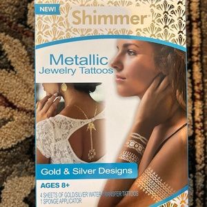 3/$10 ✨Shimmer Gold & Silver✨ Metallic Jewelry Tattoos